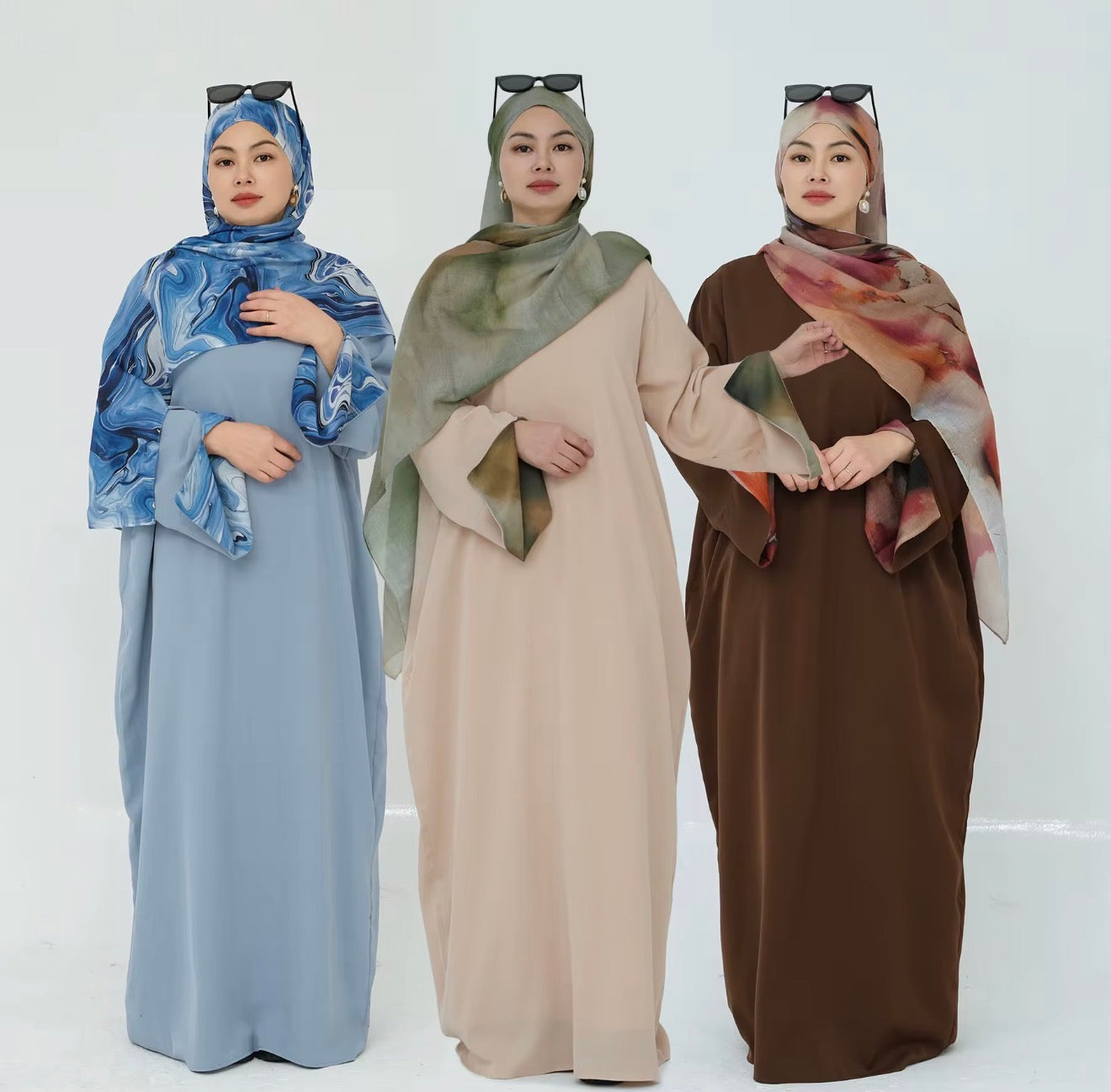 Layali Premium Dubai Abaya & Printed Hijab Set