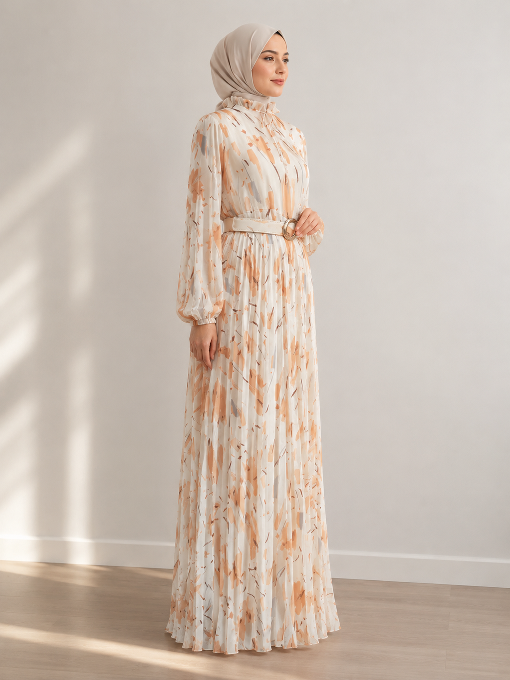 Floral Modest Maxi Dress