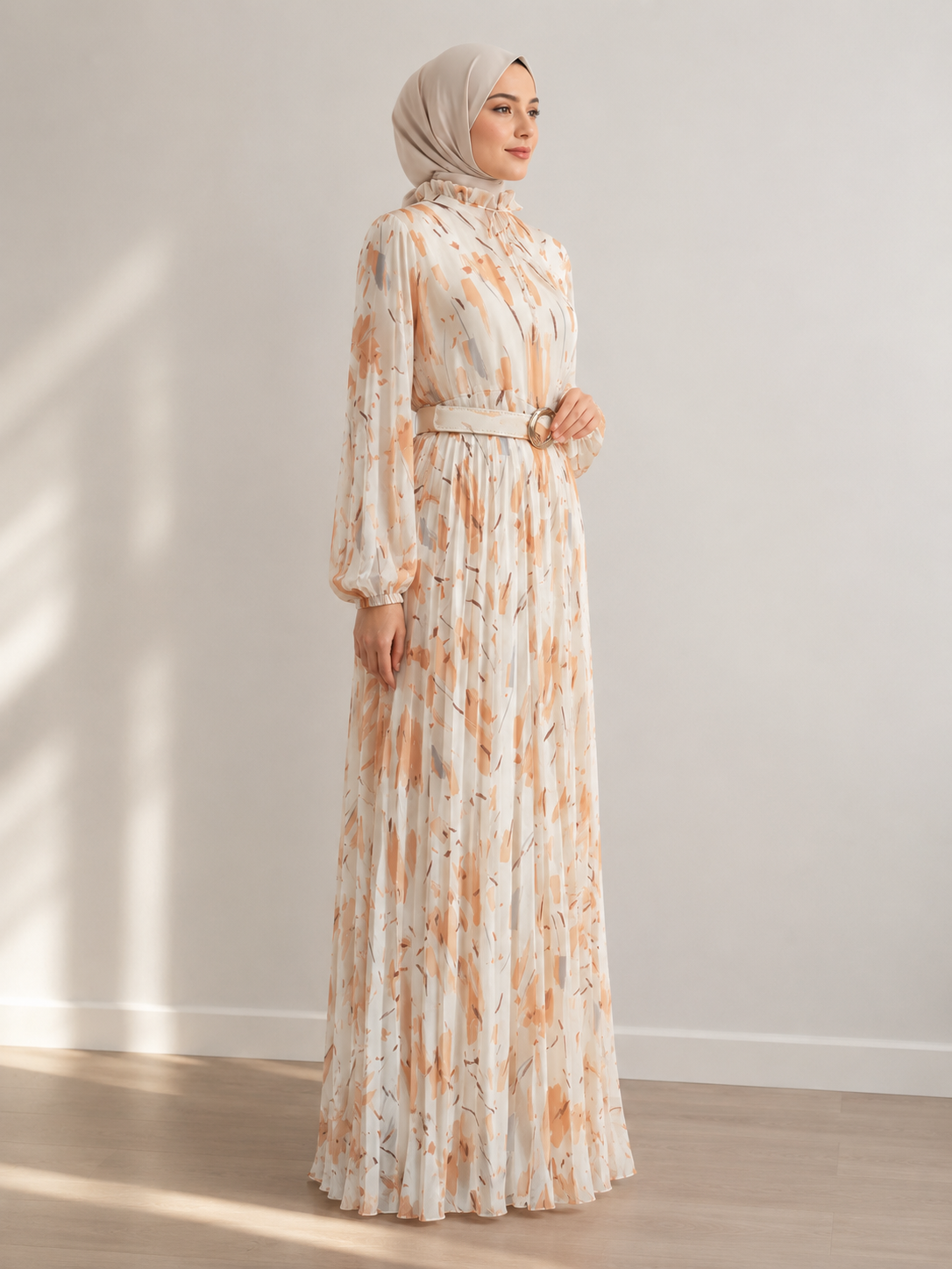 Floral Modest Maxi Dress