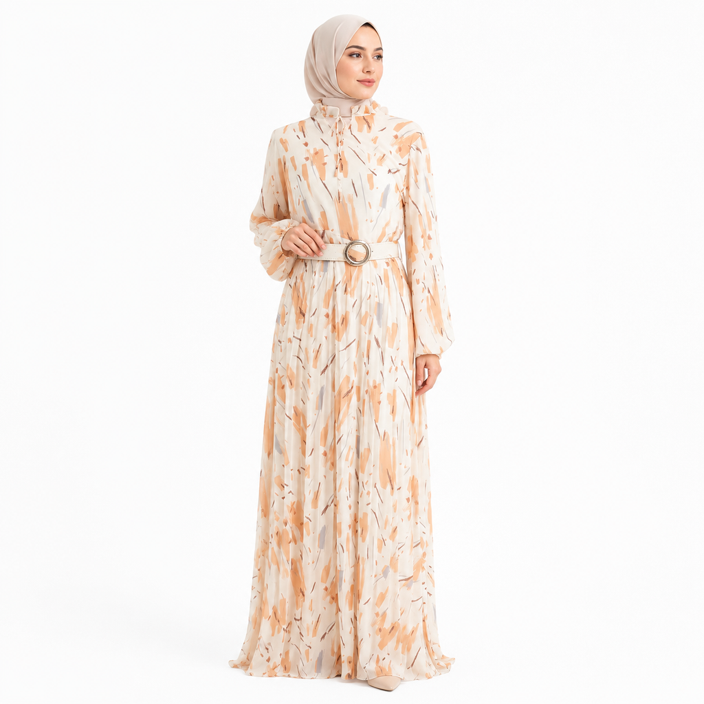 Floral Modest Maxi Dress