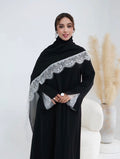 Layali Premium Nida Dubai Style Lace Abaya