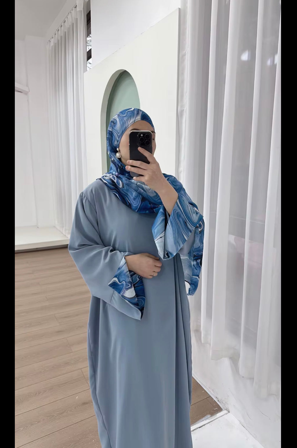 Layali Premium Dubai Abaya & Printed Hijab Set