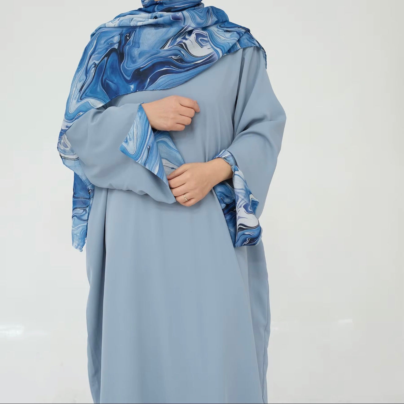 Layali Premium Dubai Abaya & Printed Hijab Set