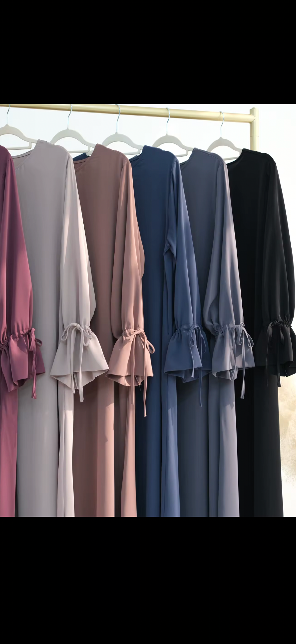 Layali Premium Nida Front Zipper Abaya