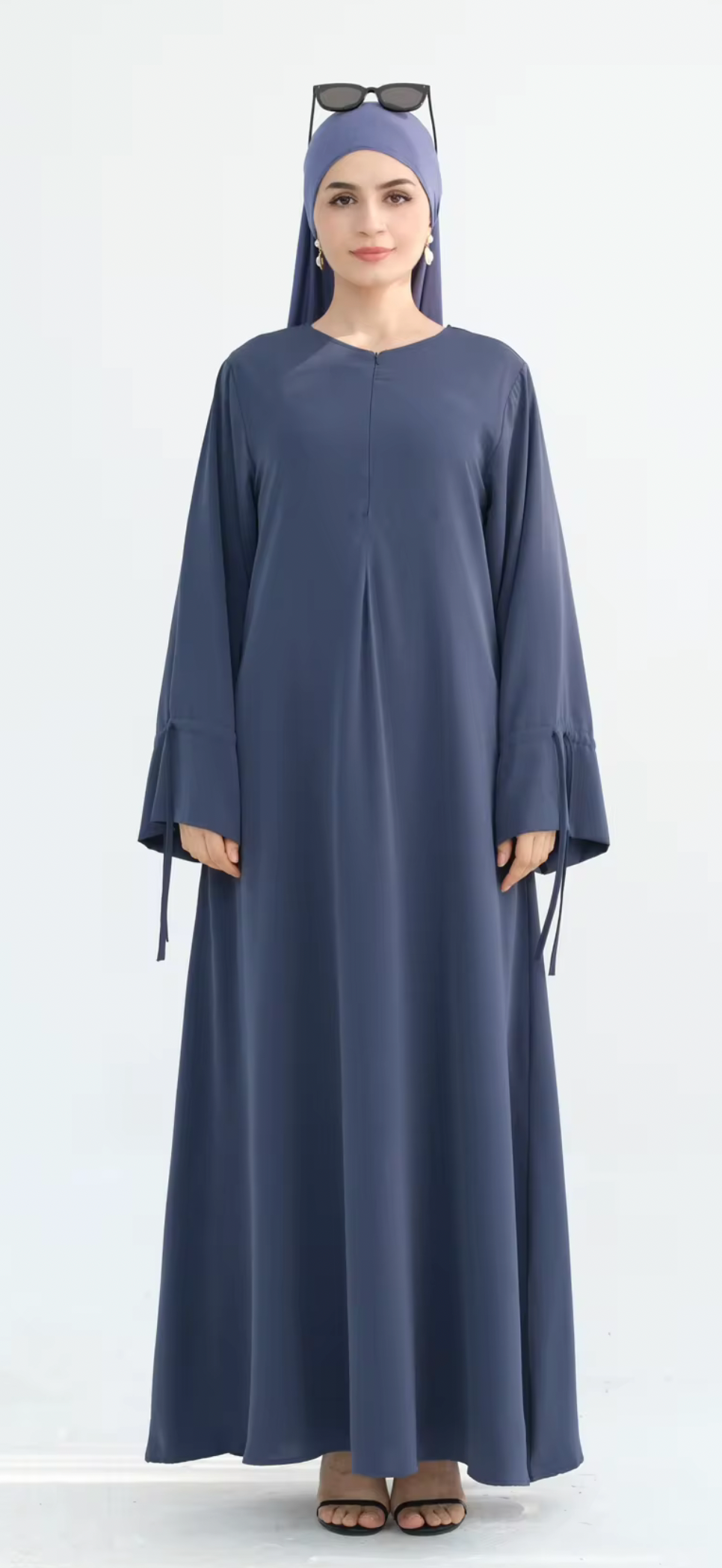Layali Premium Nida Front Zipper Abaya