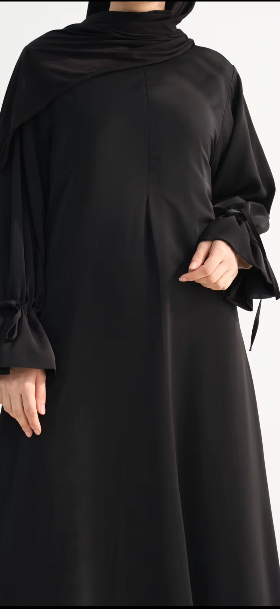 Layali Premium Nida Front Zipper Abaya
