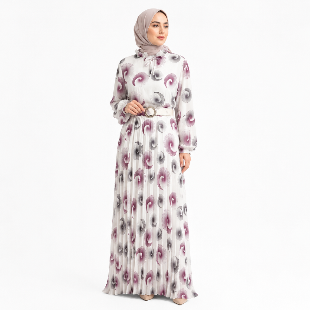 Floral Modest Maxi Dress