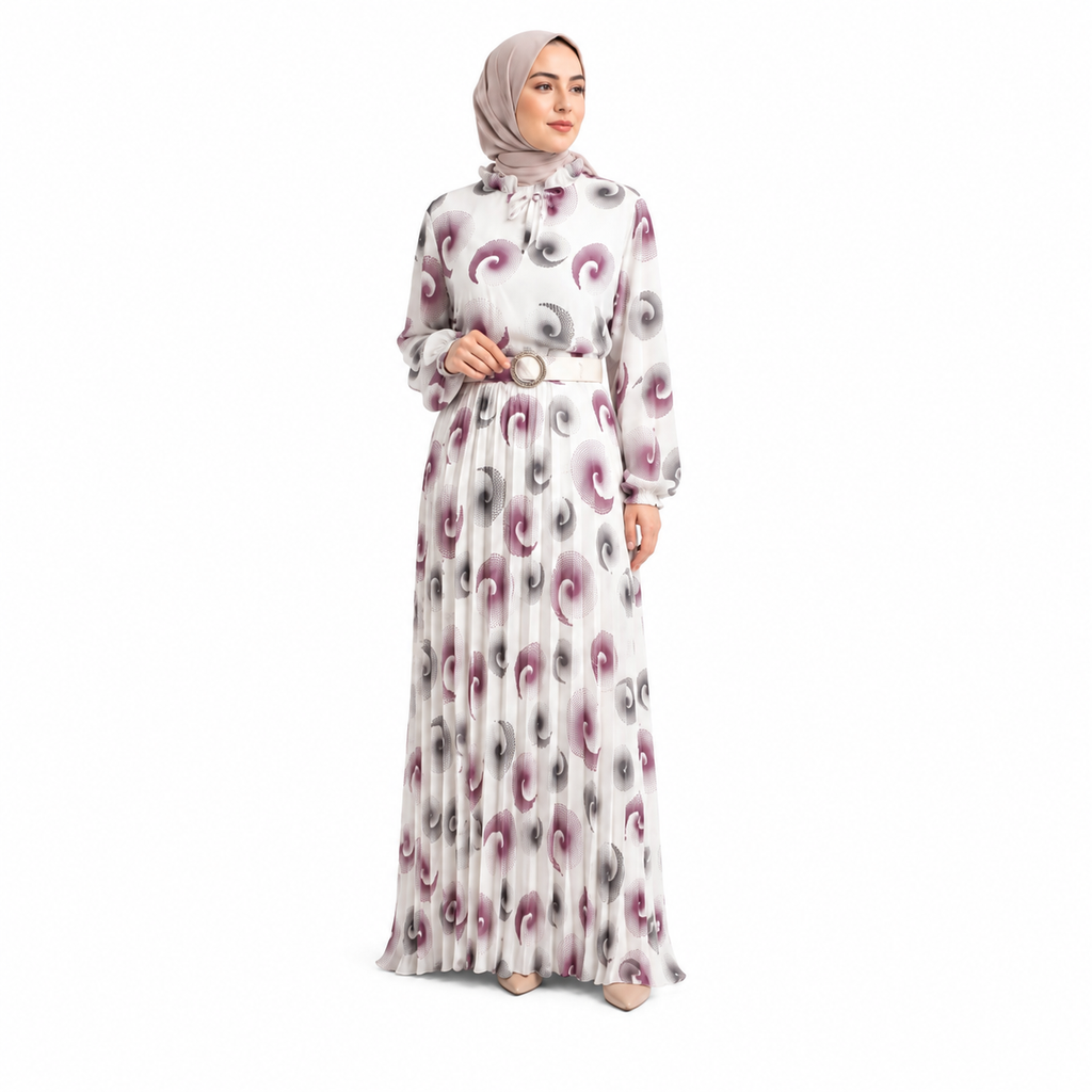Floral Modest Maxi Dress